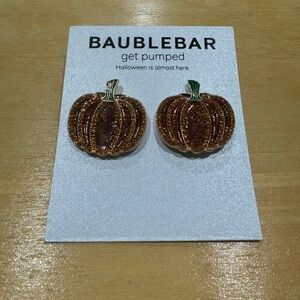 NWT Bauble Bar 🎃 Pumpkin Earrings